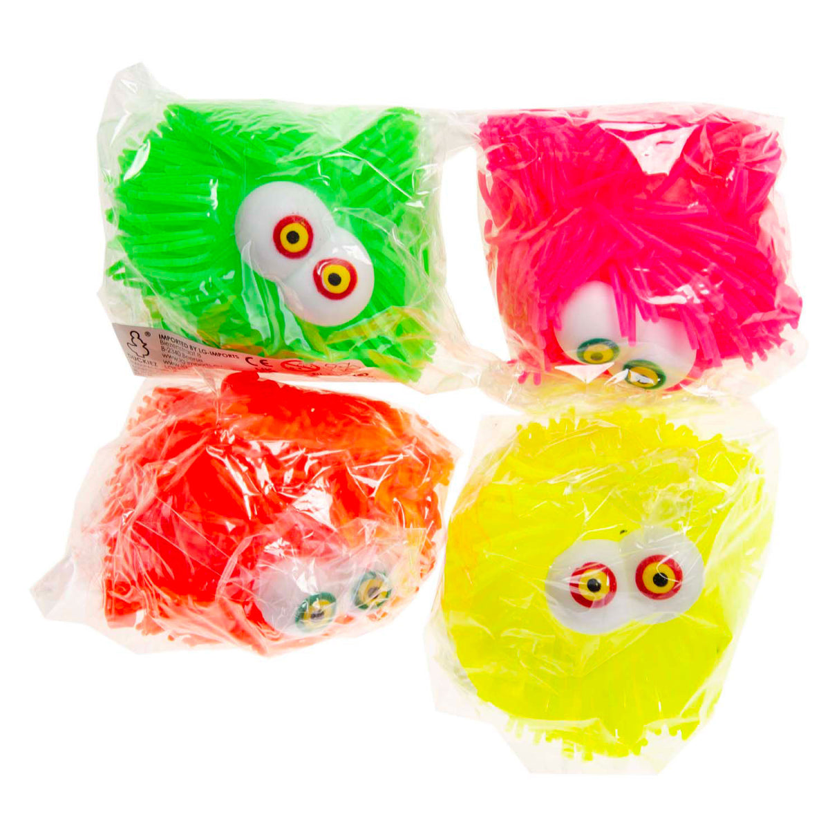 Duckiez pufferbold med øjne, 10 cm