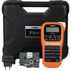 Etiketprinter brother pte110vpzg1 orange, sort