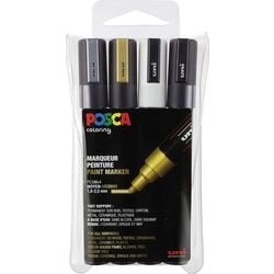 Malertusch posca pc-5m farvesortiment 4 stk