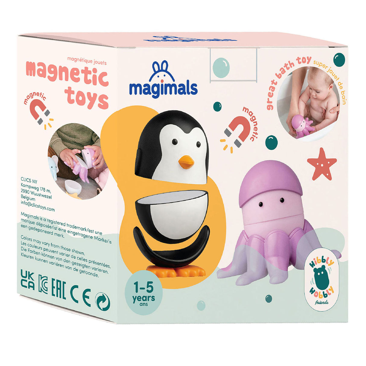 Clics magimals slingrende sealife magnetisk legetøj