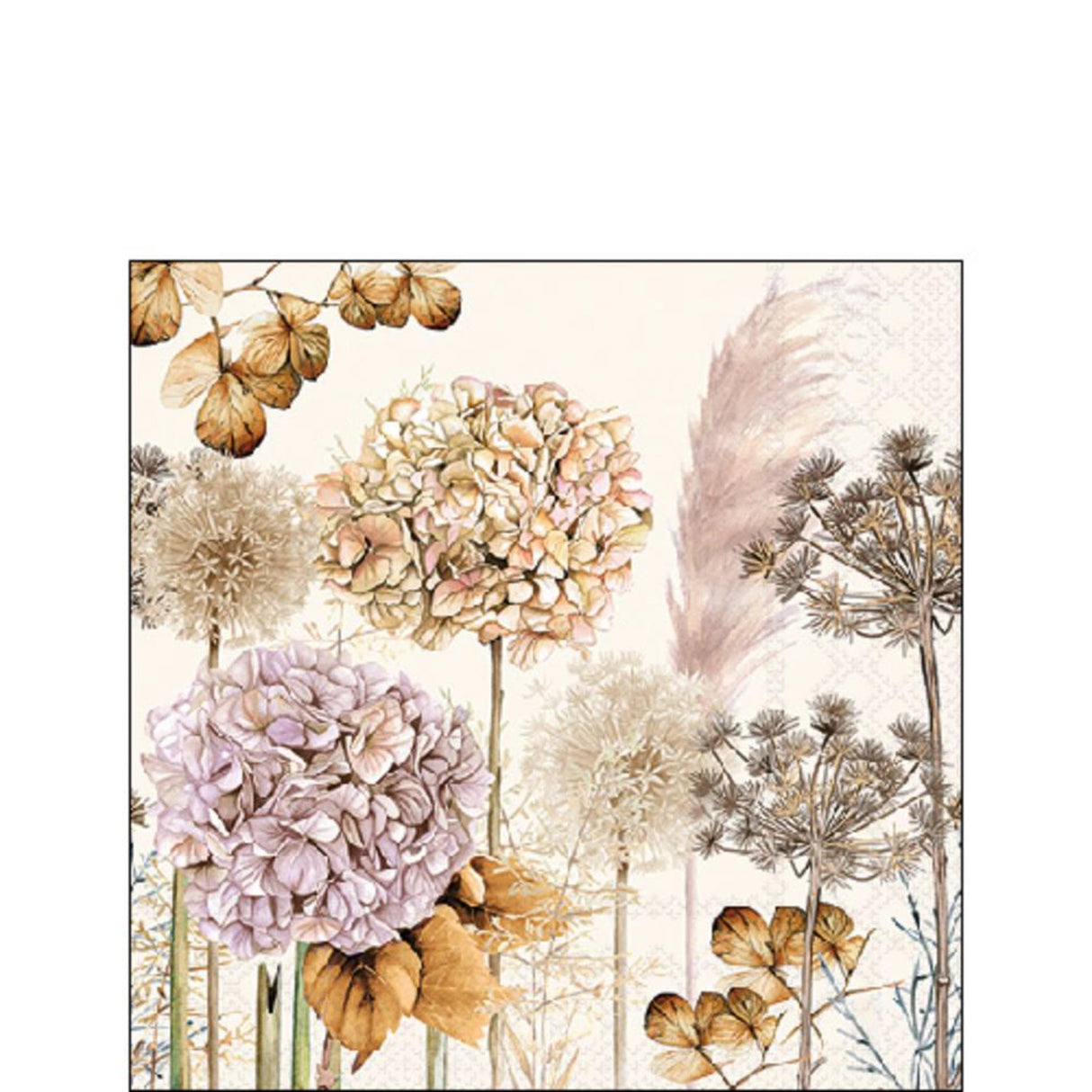 Ambiente servietter 25 cm tørrede blomster