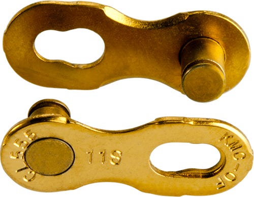 KMC mangler link 11r ti -n guld 5,2 mm - sølv