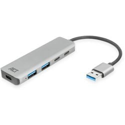 ACT Connectivity USB-A Hub 3.0, 2x USB-A, 2x USB-C