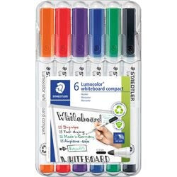 Staedtler lumocolor whiteboard kompakt - æske 6 stk