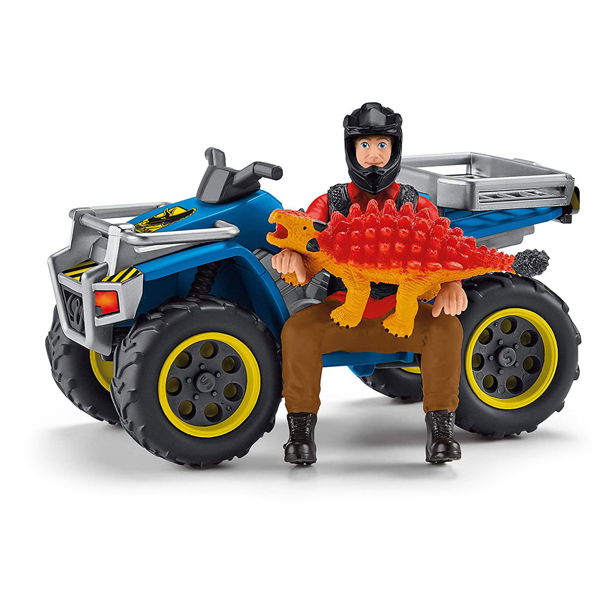 Schleich Dinosaurs flyvning fra Velociraptor på Quad 41466