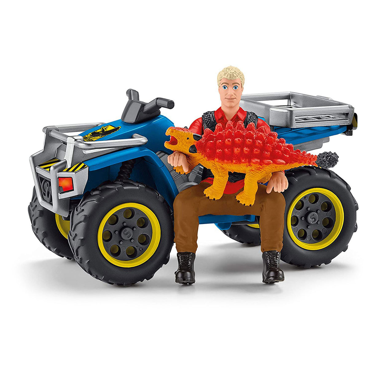Schleich Dinosaurs flyvning fra Velociraptor på Quad 41466