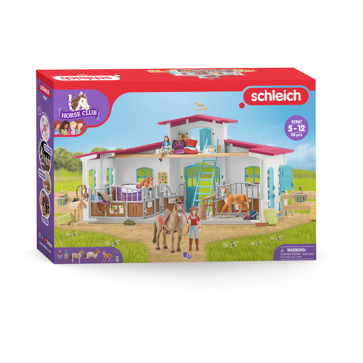 Schleich hesteklub rideskole med tilbehør 42567