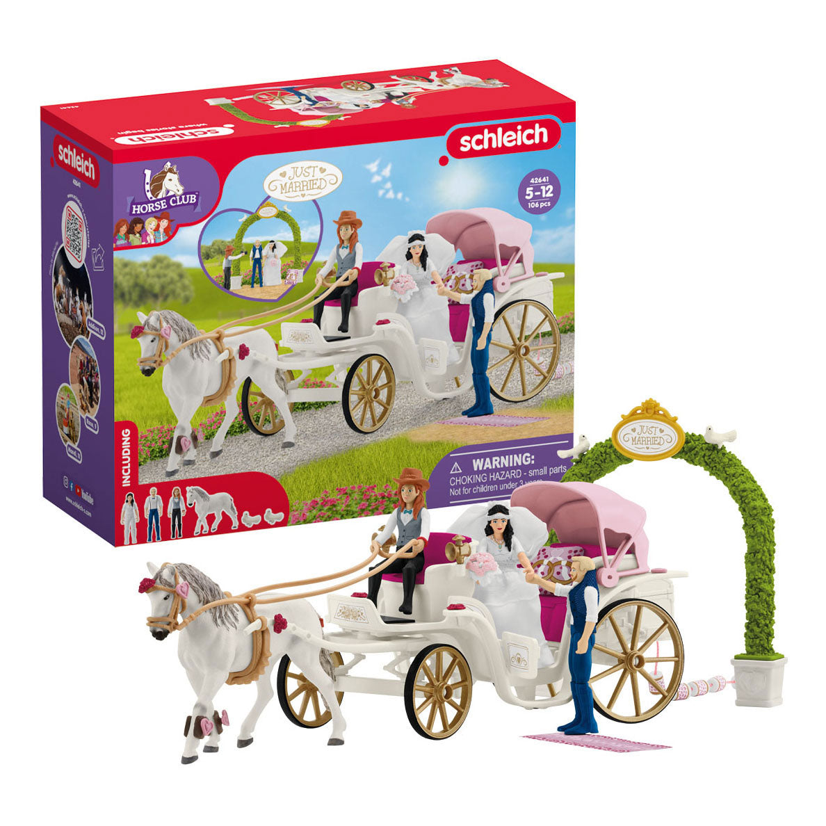 Schleich hesteklub bryllupsvogn 42641