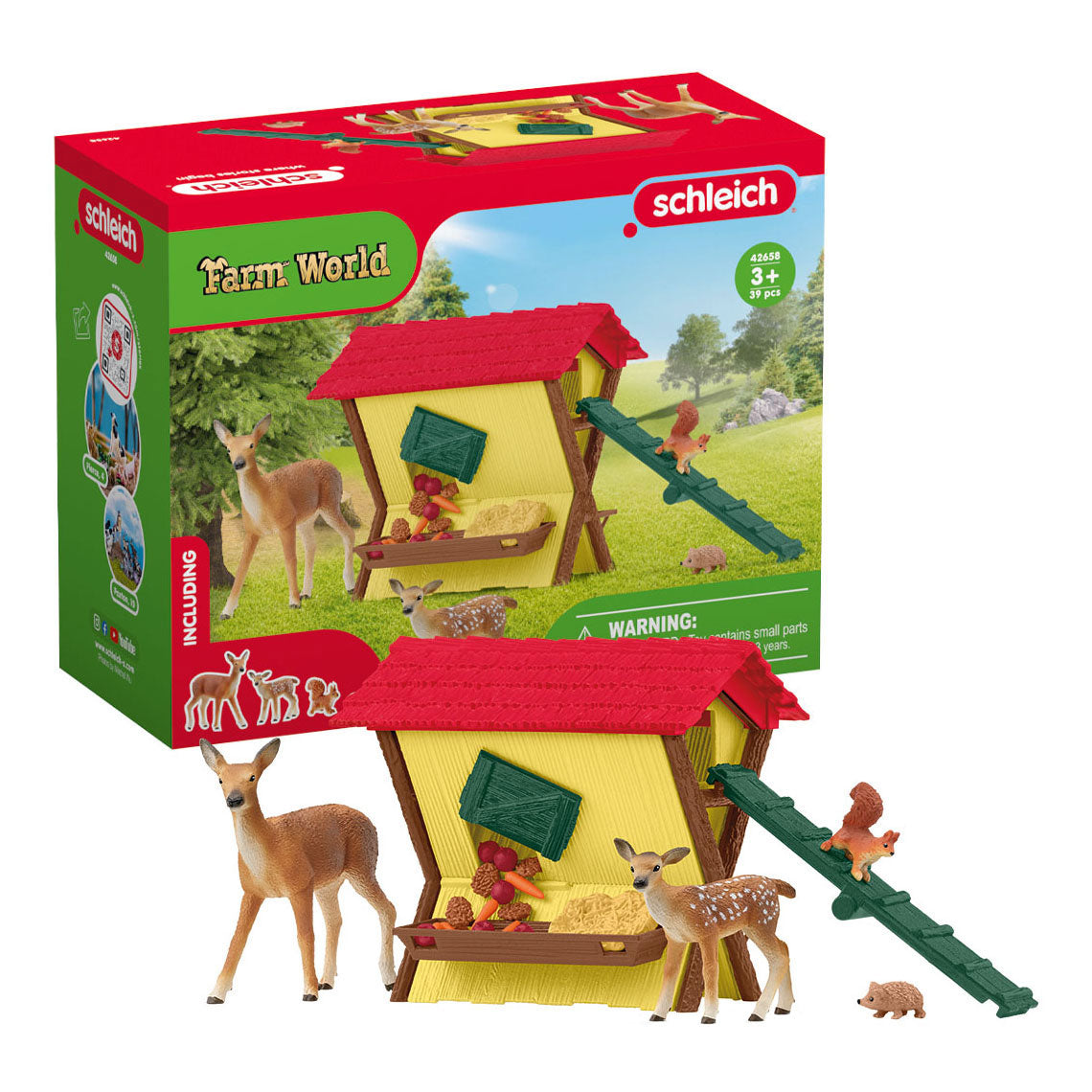 Schleich farm world fodrer skovens dyr 42658