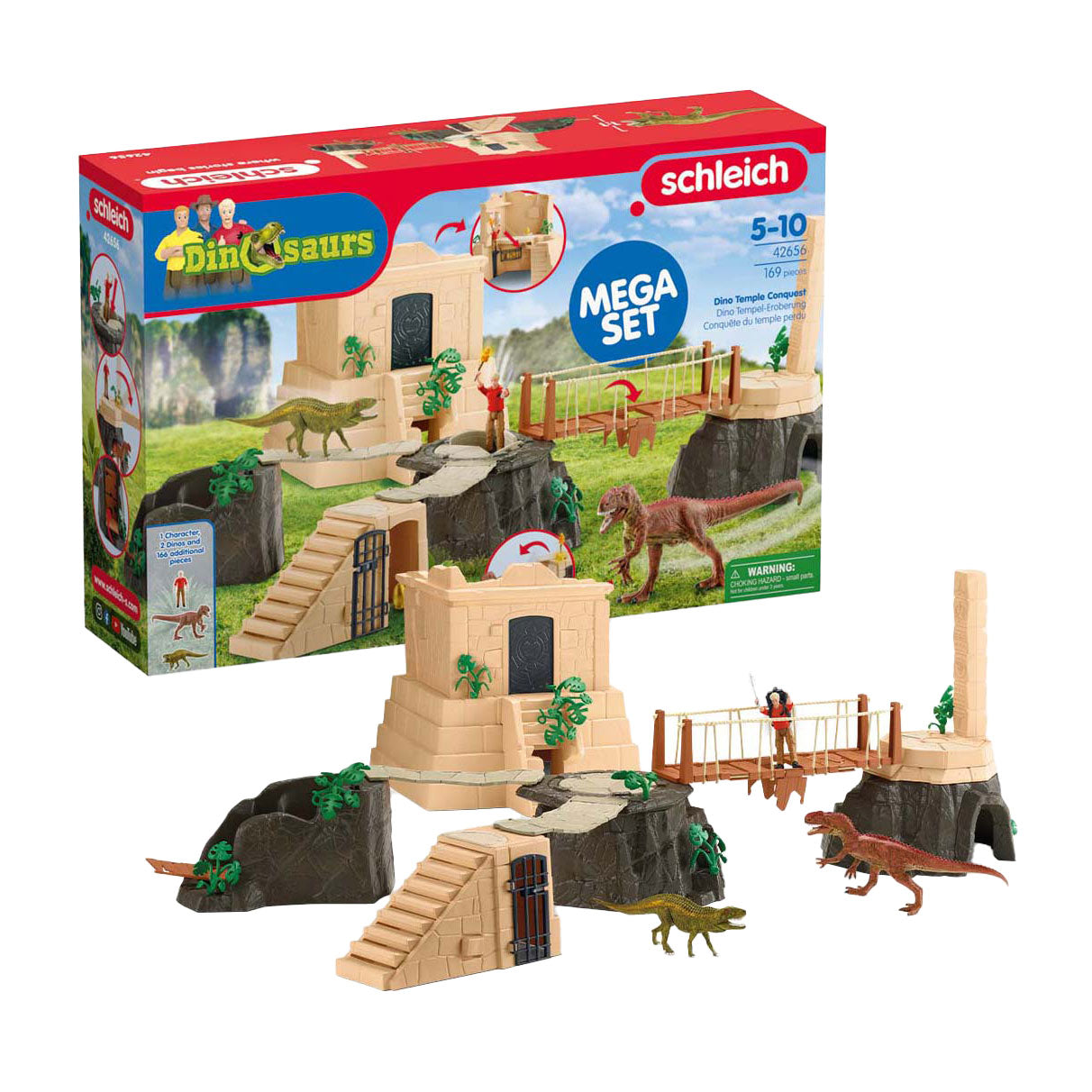 Schleich dinosaurer tempel erobring 42656