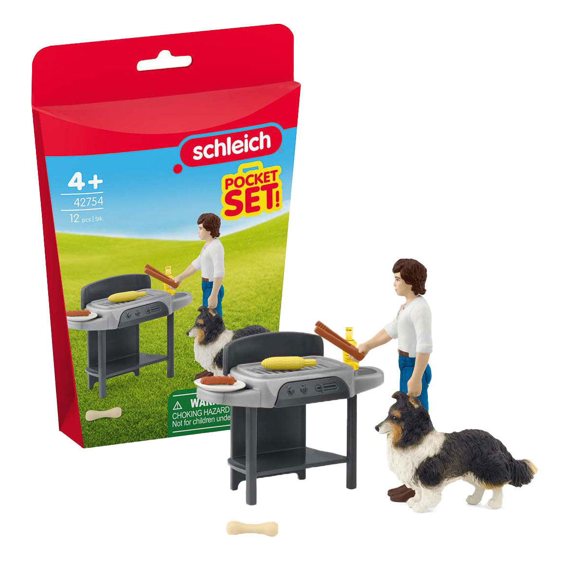 Schleich hesteklub grill med tom - 42754