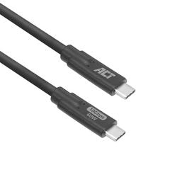 USB-C kabel akt USB-C han USB-C han 3 m sort