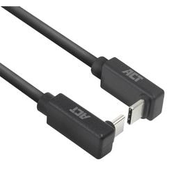 USB-C kabel akt USB-C han USB-C han 2 m sort