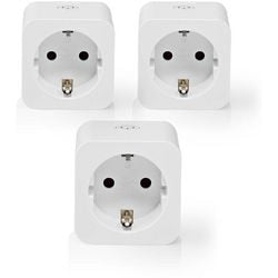 Nedis smartlife smart stik - WiFi - 3680w - jordet - 3 stk - hvid
