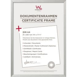 Walther stol - fotoramme i aluminium - fotostørrelse 21x29,7 cm (a4) - sølv