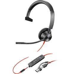 Headset hp poly blackwire sort 149 mm x 111 mm x 67 mm