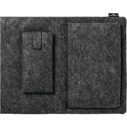 Laptop-sleeve slidstærkt 30 x 2 x 40,5 cm filt antracit
