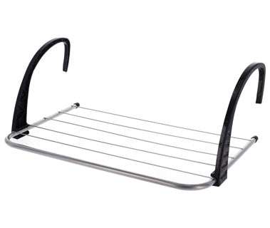 Metal tørrestativ 3 meter sølv