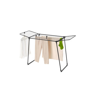 Brabantia hangon too tørrestativ - 18 m - sammenfoldelig vaskestativ - matsort