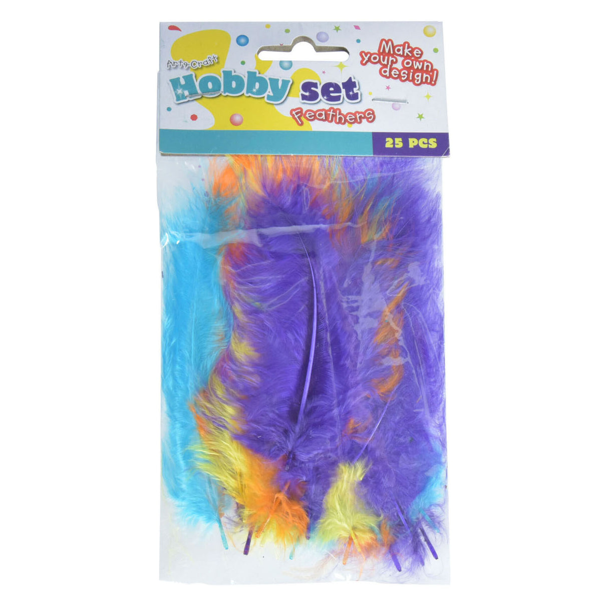 Dunfjer forskellige, 25 stk.