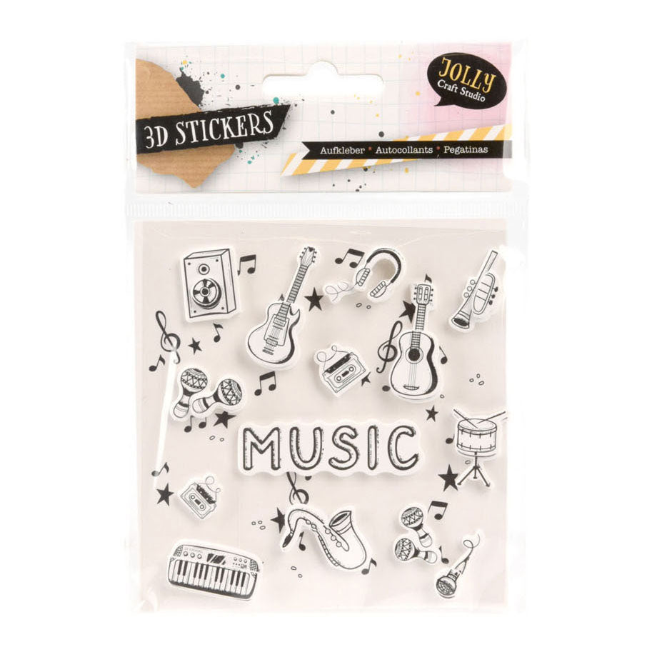 Klistermærker 3d musik design