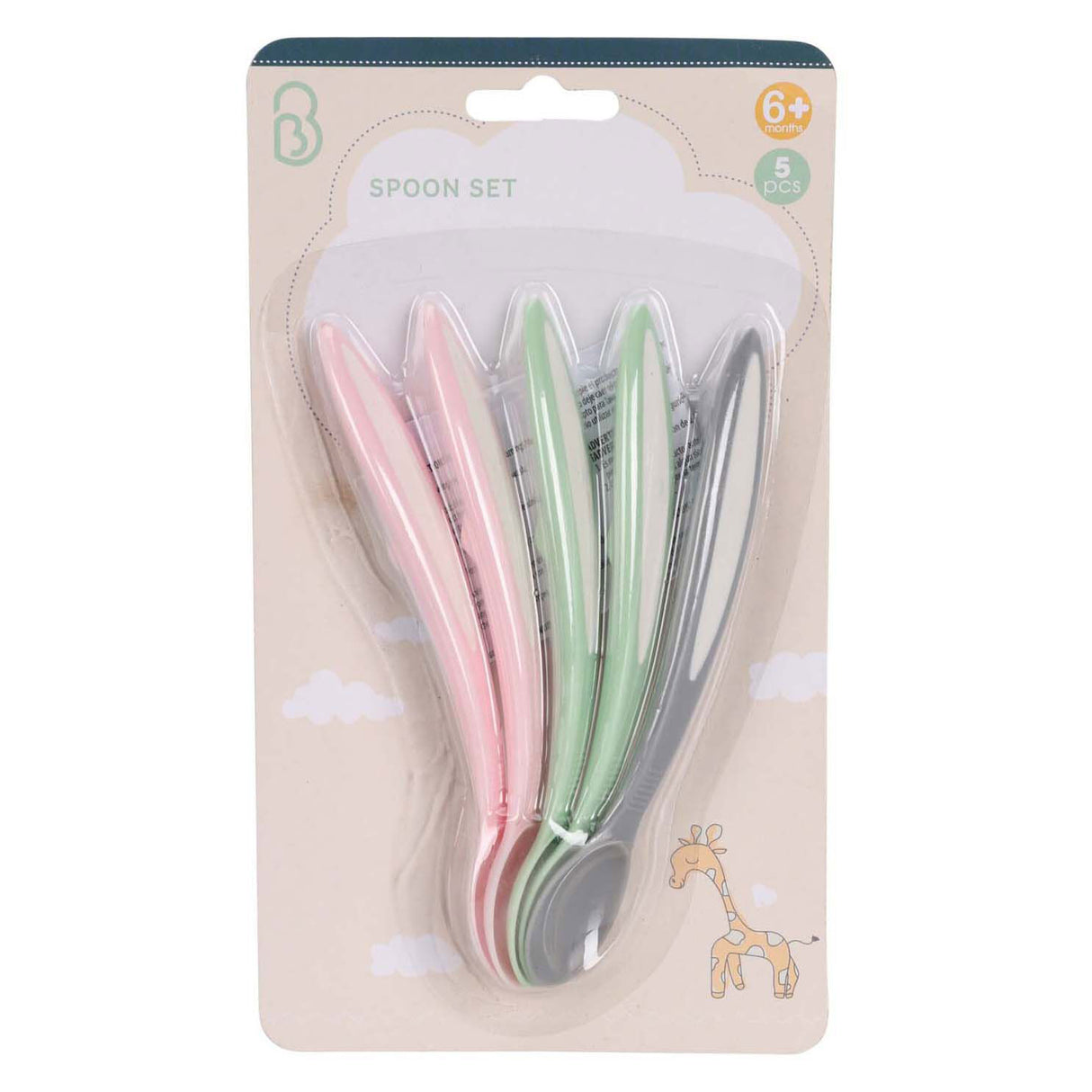 Sæt babyskeer pastel, 5 stk.