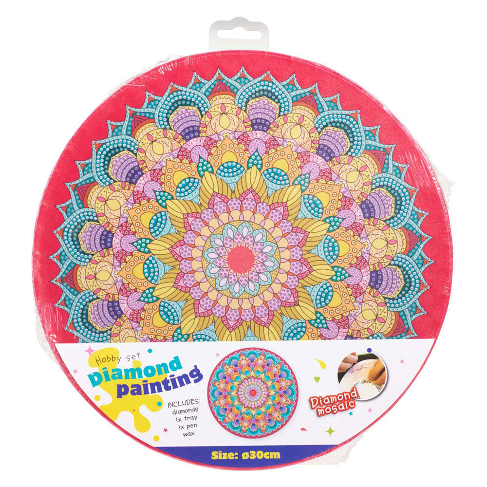 Diamant maleri mandala, 30 cm