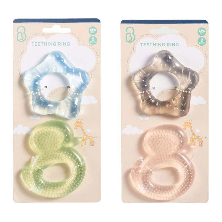 Babybideringe med gellag, 2 stk