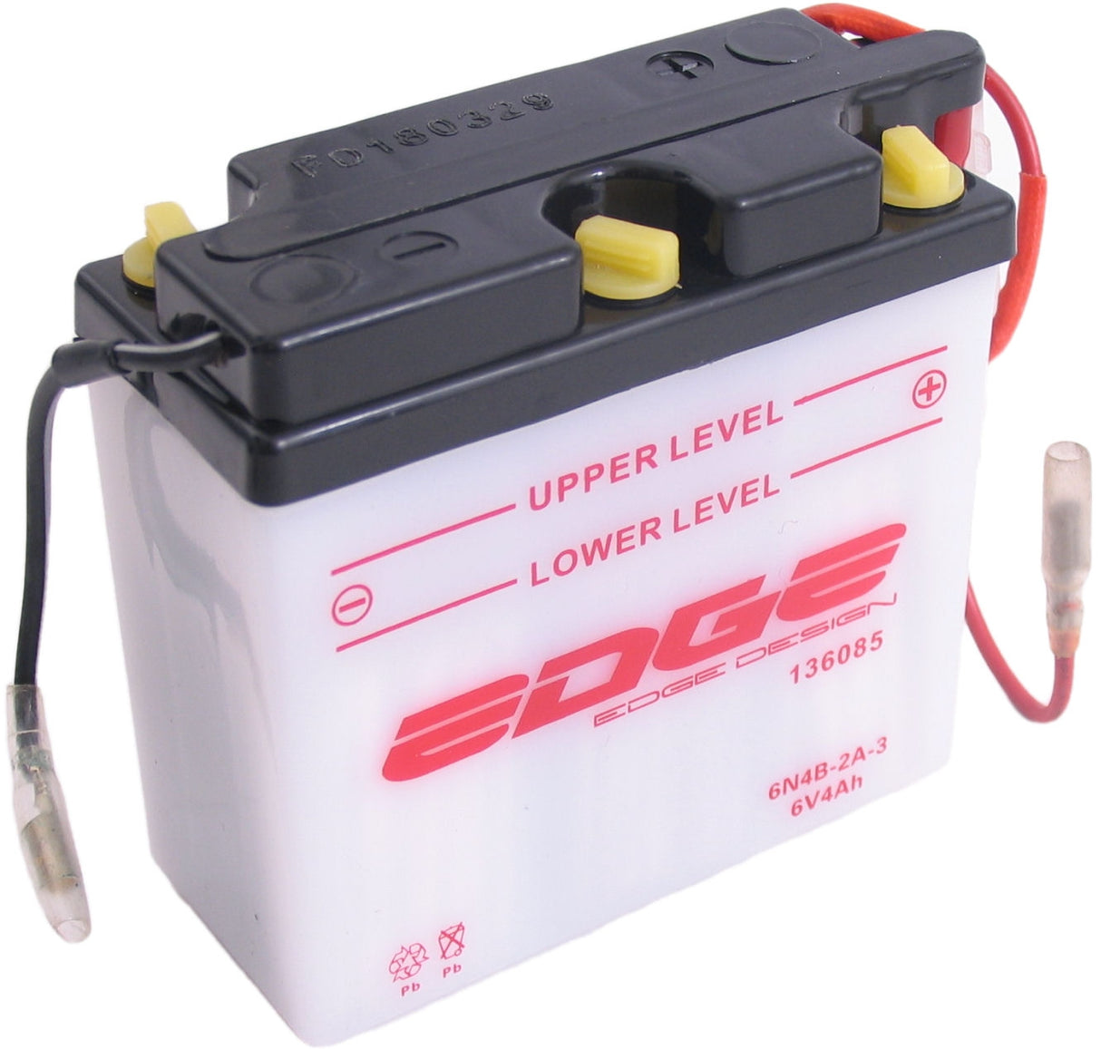 Edge batteri 6n4b-2a-3 yamaha dt rd-mx (10 x 10 x 4,5 cm)