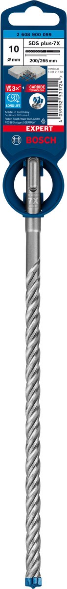 Bosch expert sds plus-7x borehammer 10 x 200 x 265 mm