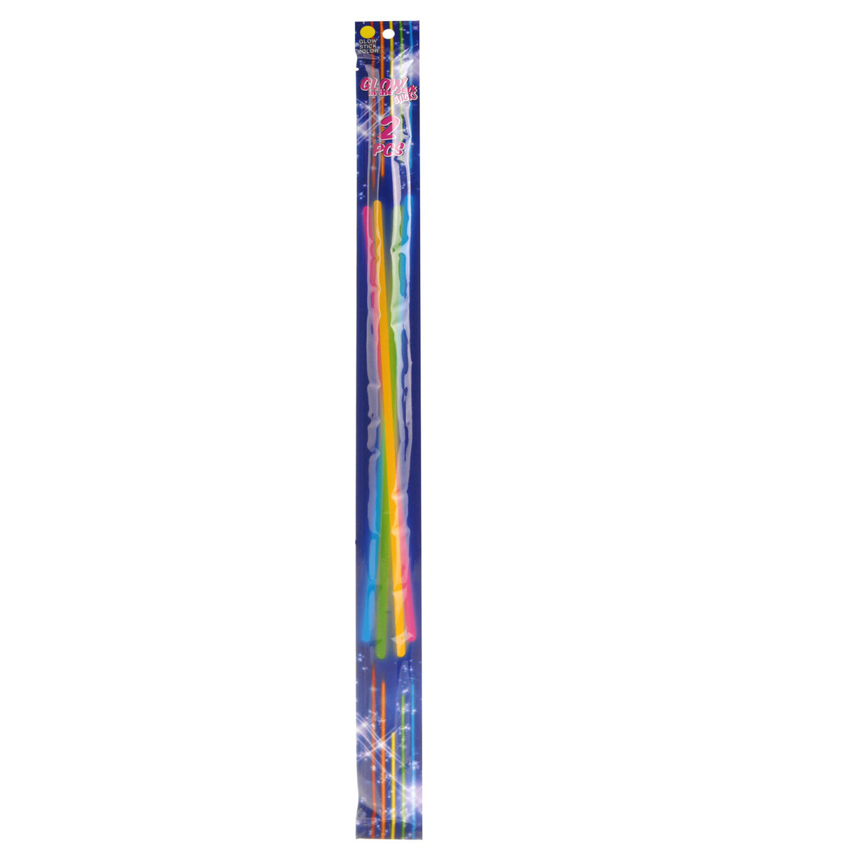 Mega glow in the dark sticks, 2 stk.