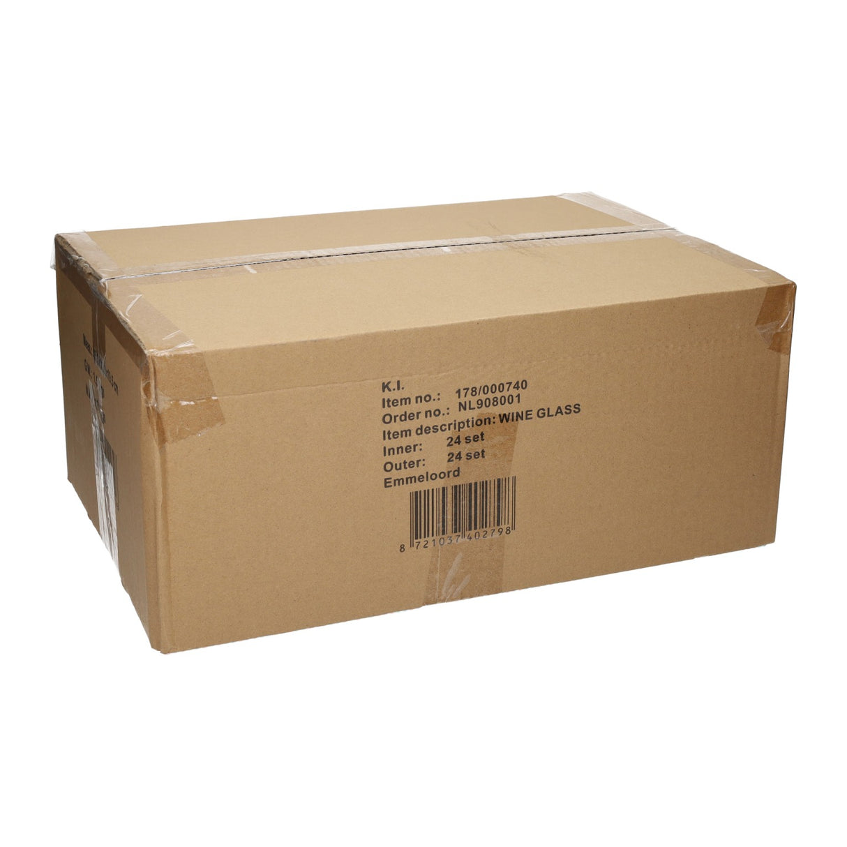 Kunststof wijnglazen 250ml - 24st.