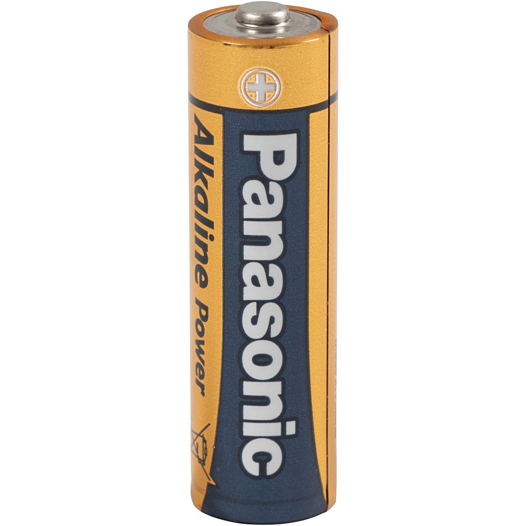 Batterier, AA, størrelse AA, 10 stk., 1 æske
