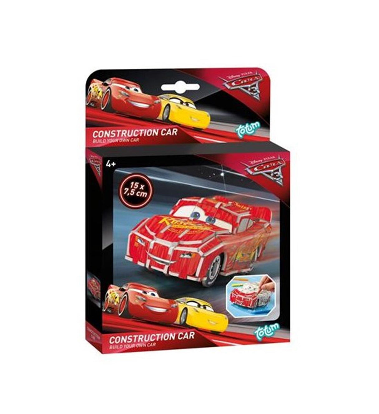 Totum disney biler 3d konstruktion mcqueen