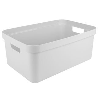 Solvareopbevaringsboks sigma - plastik - 45 liter - hvid - opbevaringsbokse - opbevaring - 39 x 59 x 24 cm