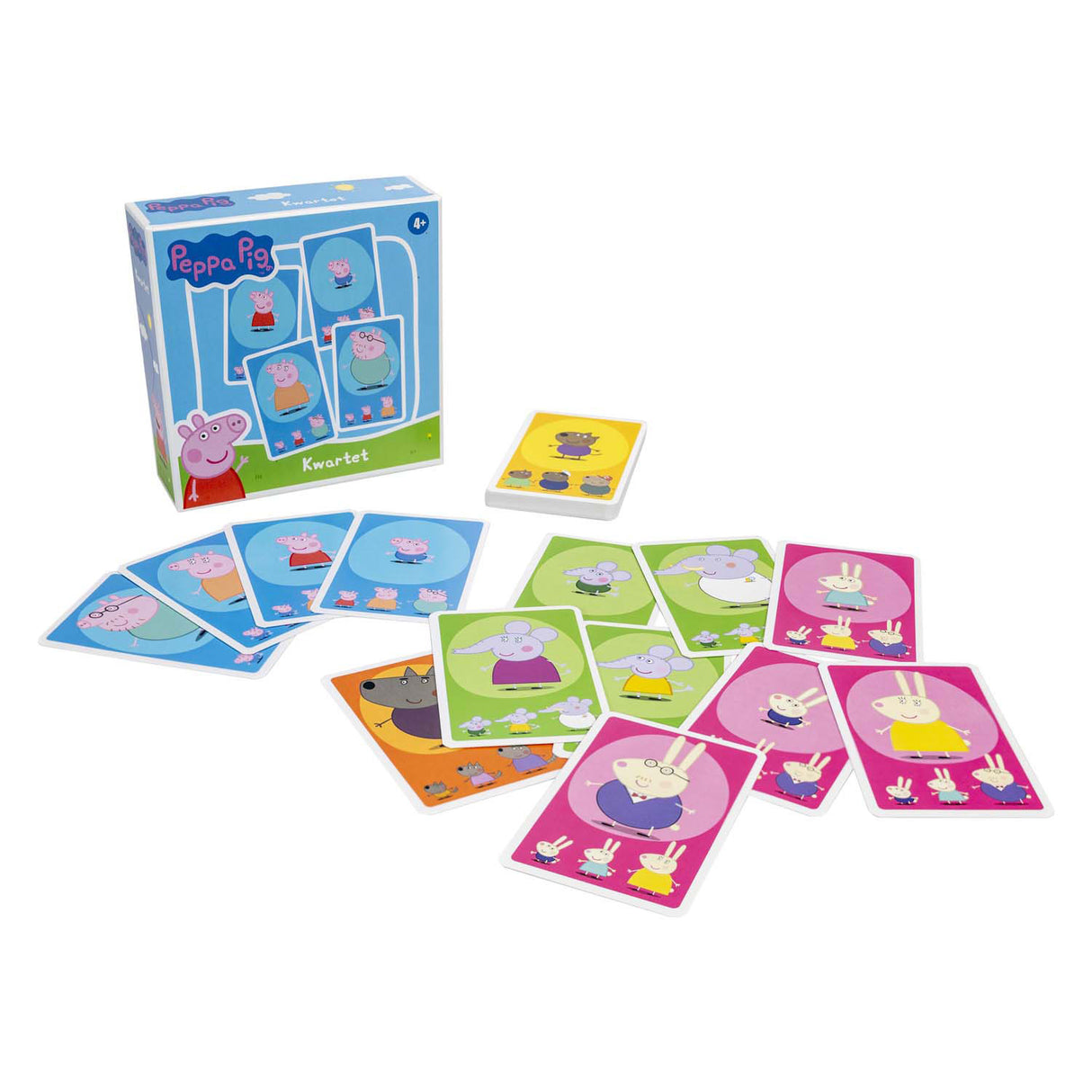 Taktisk peppa pig kvartet – kortspil – børnespil – fra 4 år – 2-4 spillere