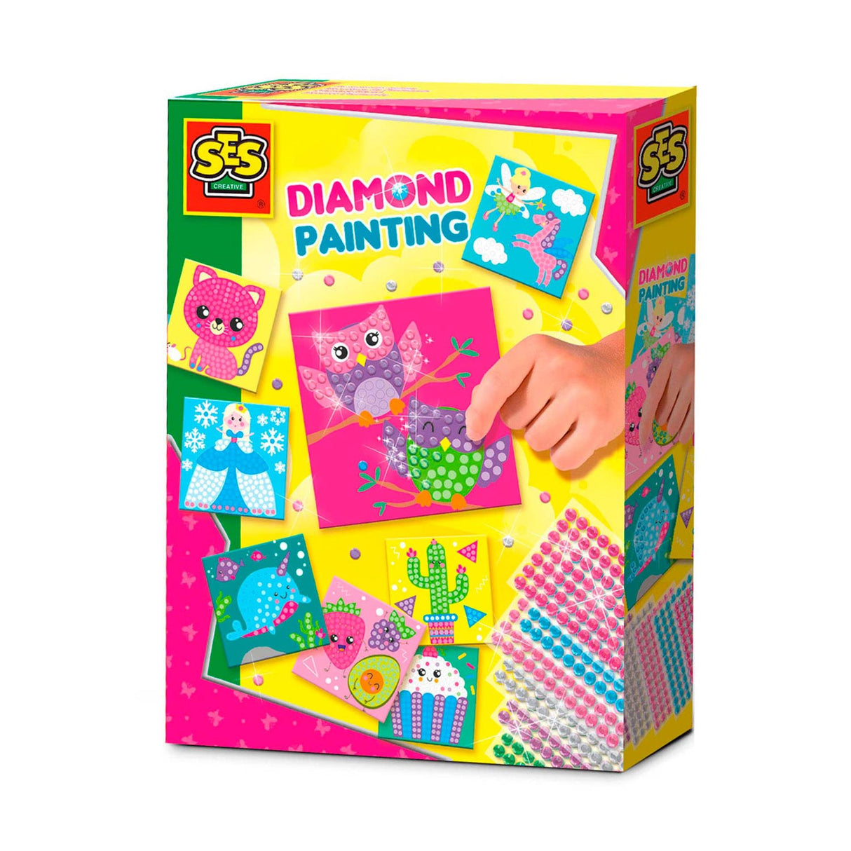 Ses diamantmaleri junior
