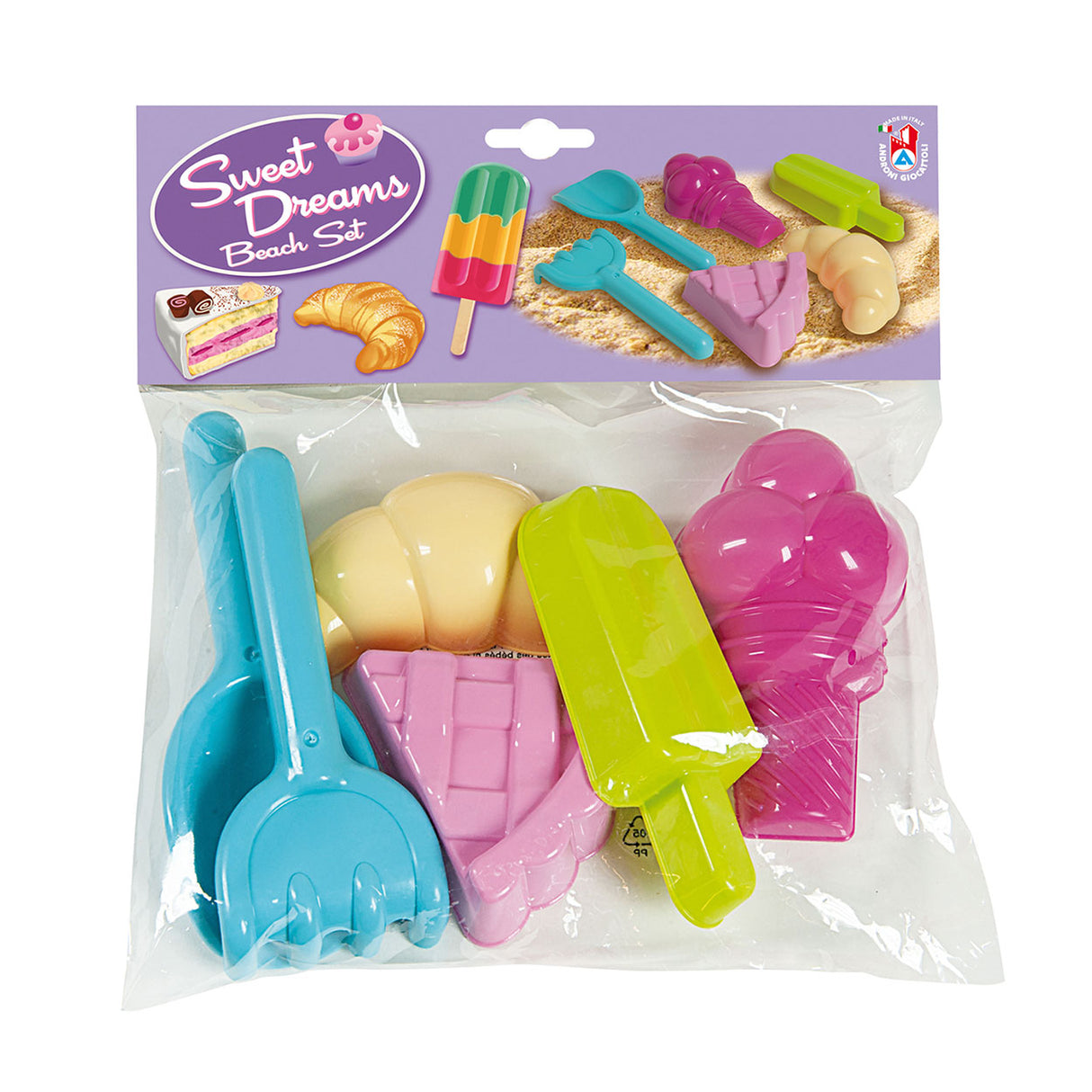 Anroni Sand Shape Set Ice Cream, 6st