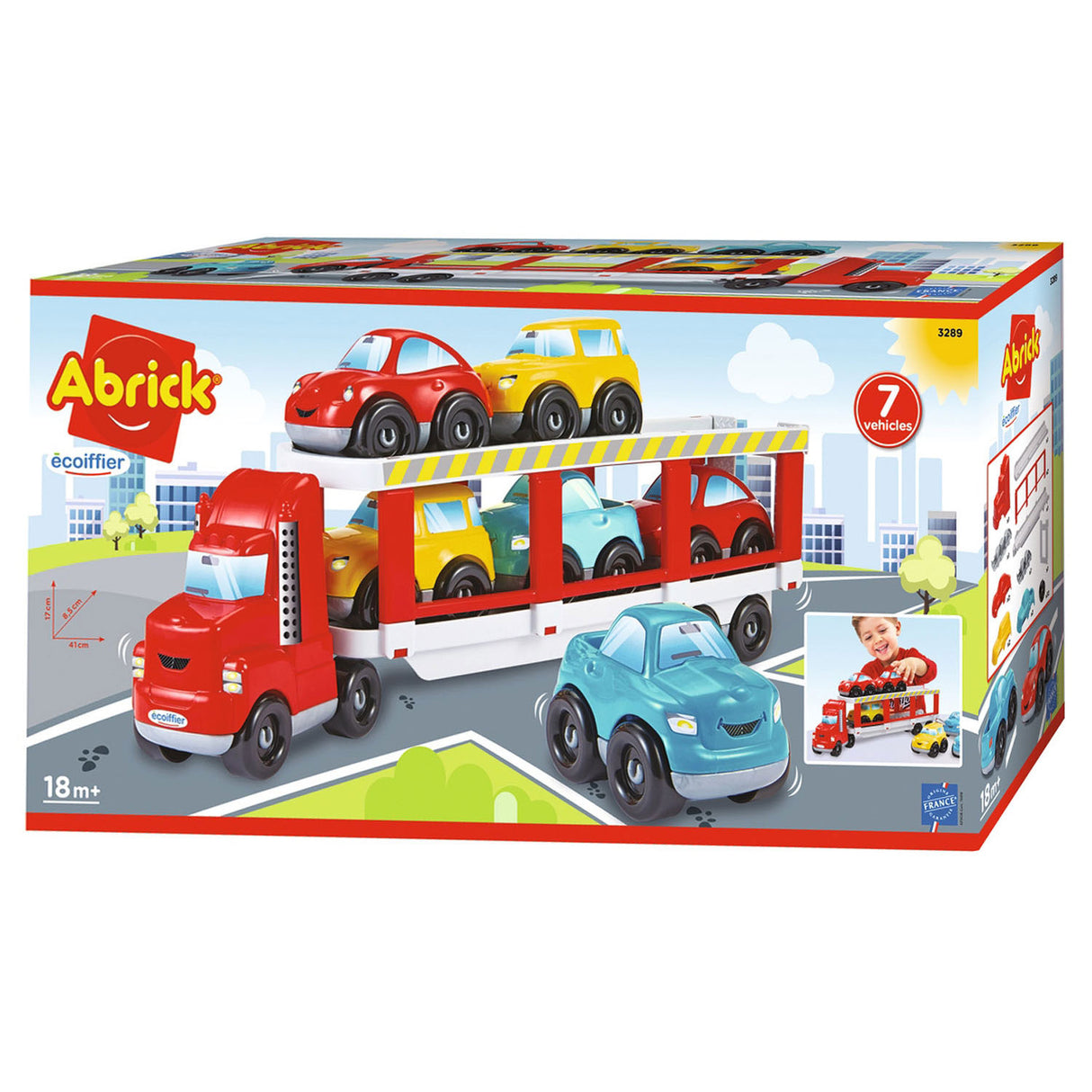 Abrick ecoiffier biltransporter - 7 stk.
