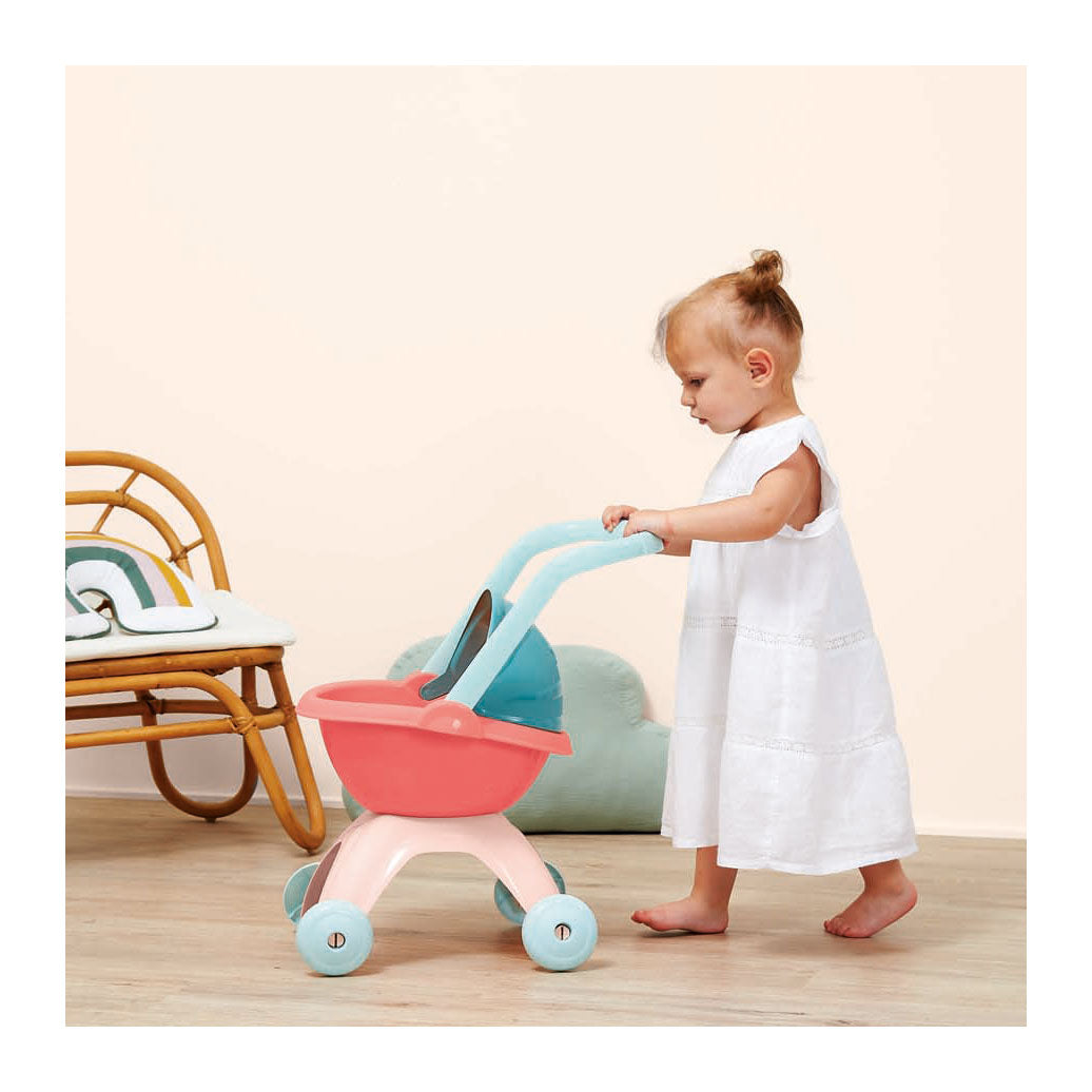Écoiffier ecoiffier vuggestue dukke barnevogn pastel