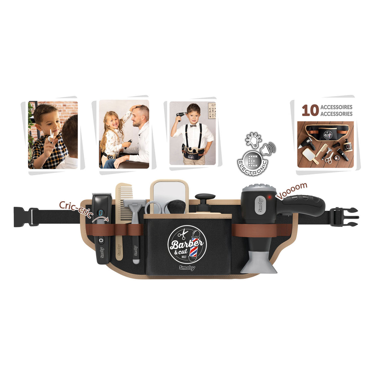 Smoby Barber skar Kappersriem 10dlg.