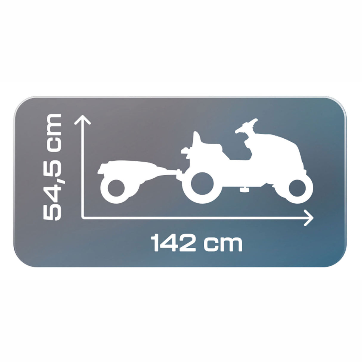 Smoby Farmer XL Steptractor med trailerblå