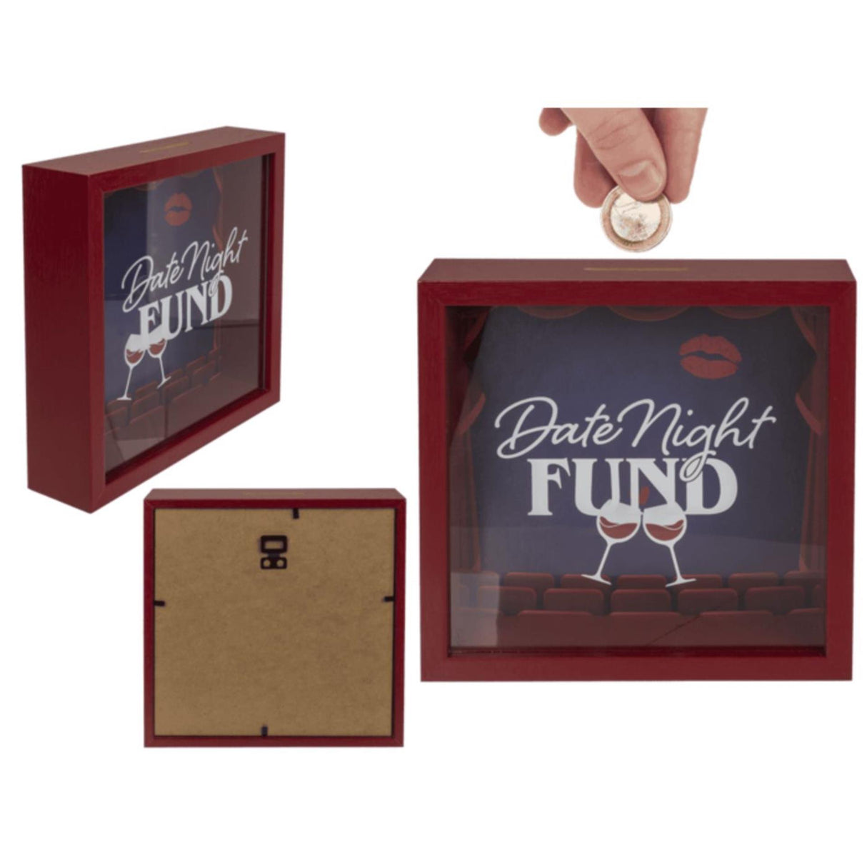 Ootb træ pengeskrin date night fond 20x20cm