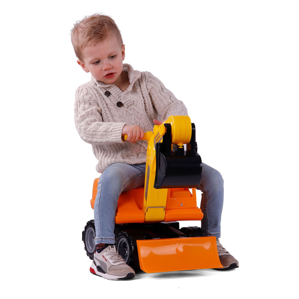 Cavallino mega gravemaskine vandrende bil orange, 79 cm