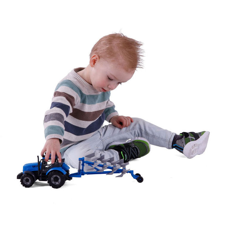 Cavallino traktor med holdblå, skala 1:32