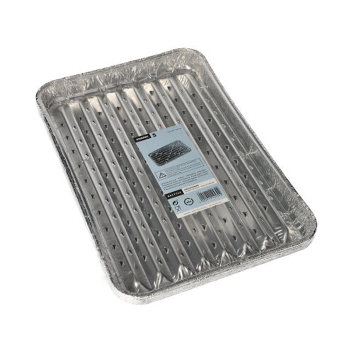 Papstar aluminium grillbakker, 5 stk., 34,5x22,4
