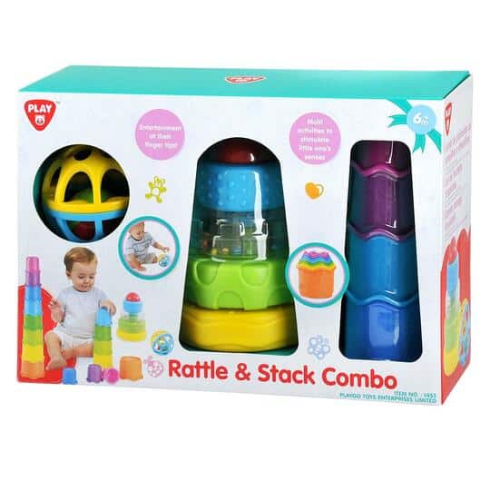 Playgo rangle og stak combo rangle kugle stabletårn og stak af kopper