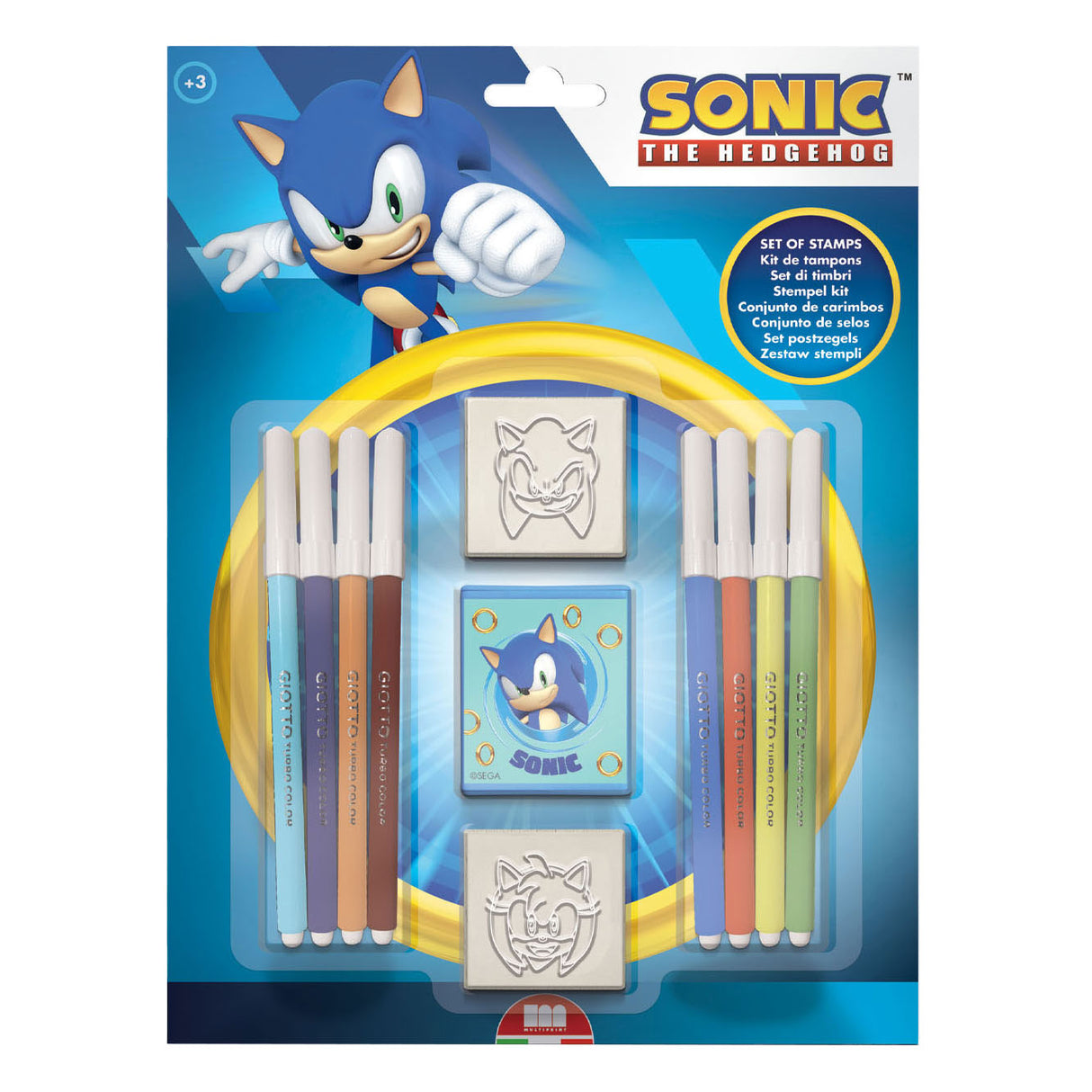 Multiprint Sonic Stamp Set, 11dlg.