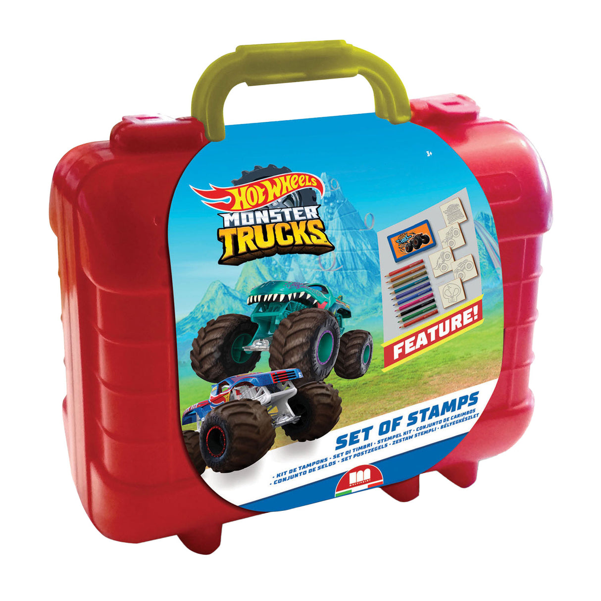 Multiprint Hot Wheels Rejsestempel og farvebug