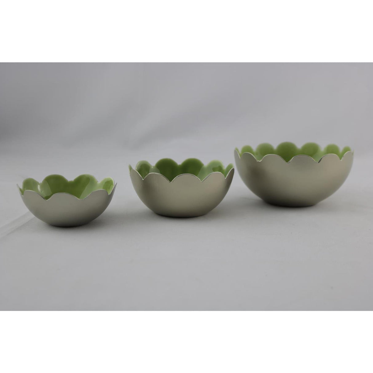 Mansion atmosphere loire votive waxinelichthouder groen set a 3